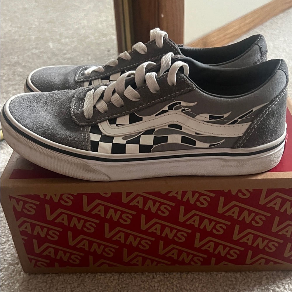 Vans Black and White Checkered Sneakers
